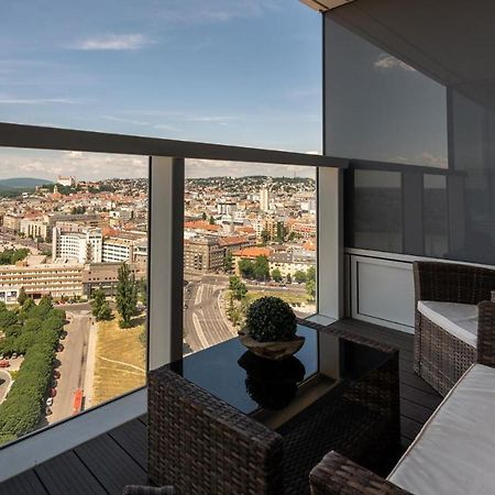 Panorama - Sunset And Castle View, 22Nd Floor, Garage, Ac Διαμέρισμα Μπρατισλάβα Εξωτερικό φωτογραφία